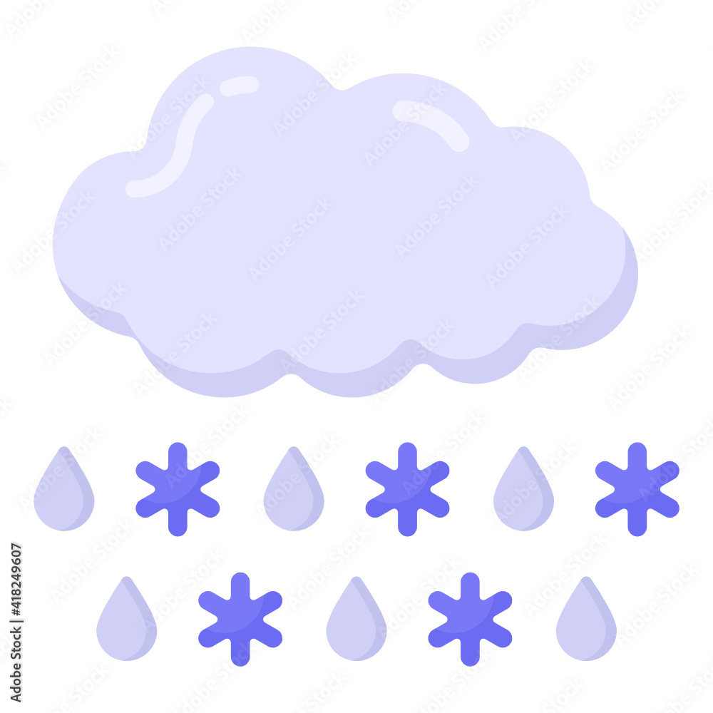 Icon of cloud with lighting bolts, concept of thunderstorm
Icon of cloud with lighting bolts, concept of thunderstorm