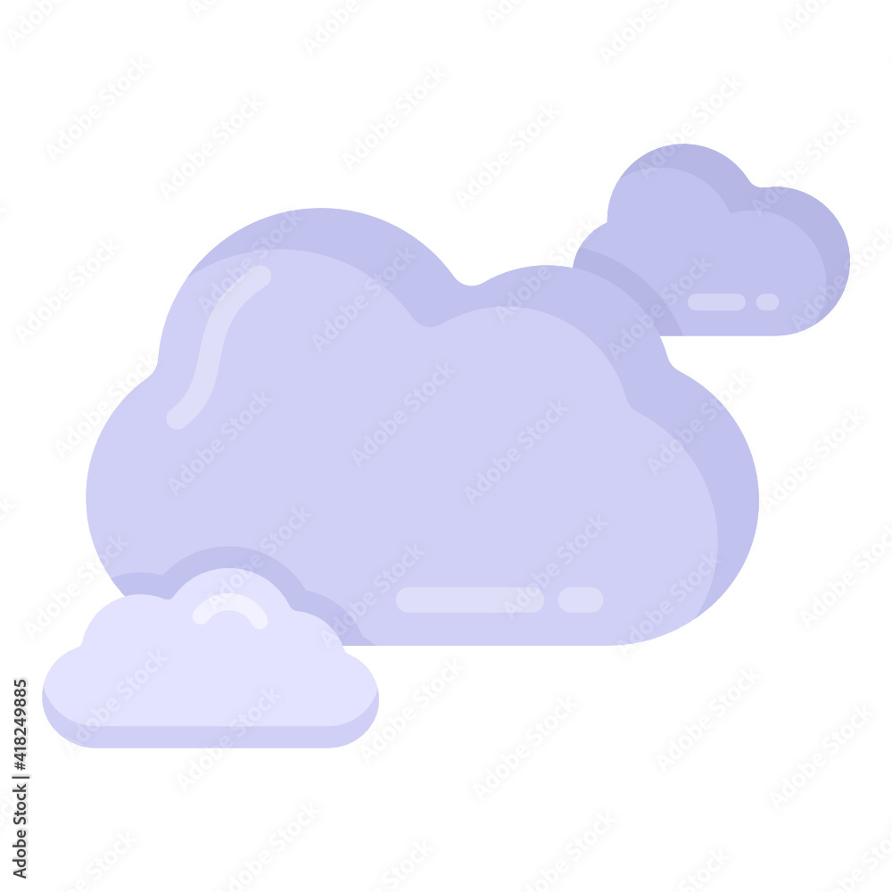 A flat design icon of windy weather
A flat design icon of windy weather