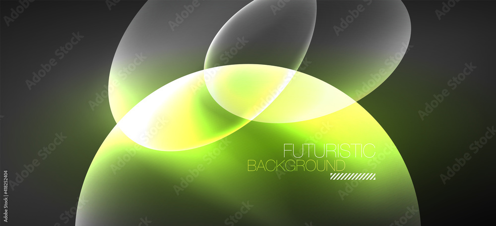 Neon ellipses abstract backgrounds. Shiny bright round shapes glowing in the dark. Vector futuristic illustrations for covers, banners, flyers and posters and other Neon ellipses abstract backgrounds. Shiny bright round shapes glowing in the dark. Vector futuristic illustrations for covers, banners, flyers and posters and other
