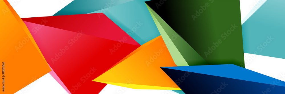 Triangle mosaic abstract background, 3d triangular low poly shapes. Geometric vector illustration for covers, banners, flyers and posters and other Triangle mosaic abstract background, 3d triangular low poly shapes. Geometric vector illustration for covers, banners, flyers and posters and other