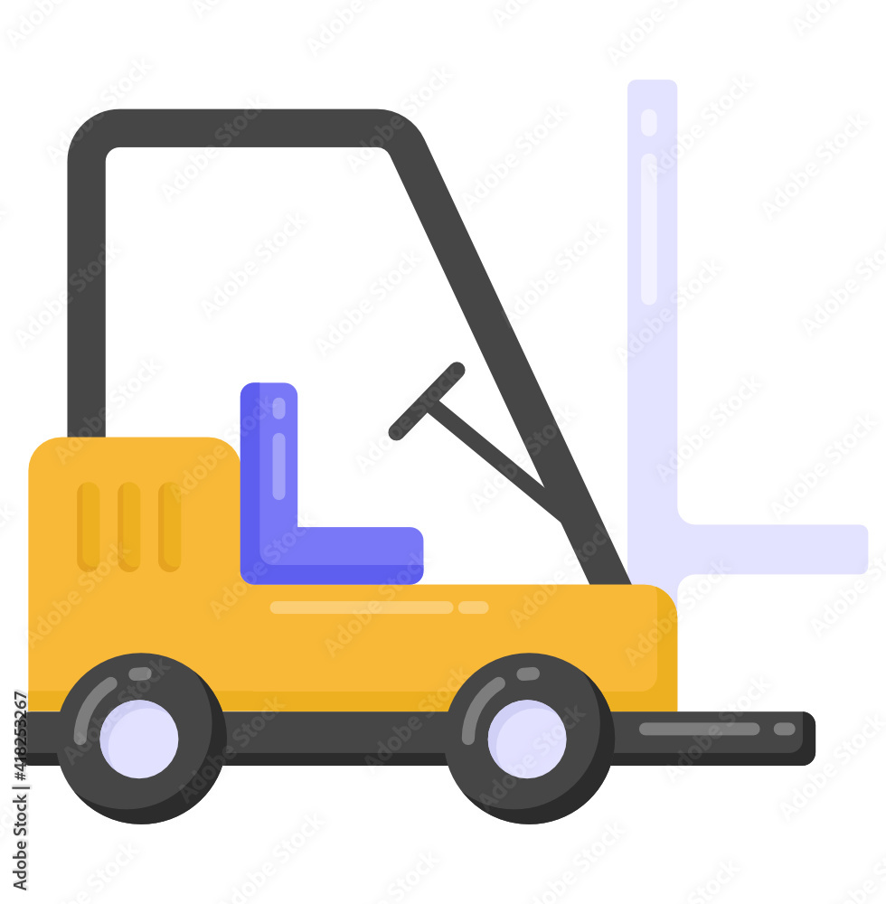 
A stairs truck icon in editable design

