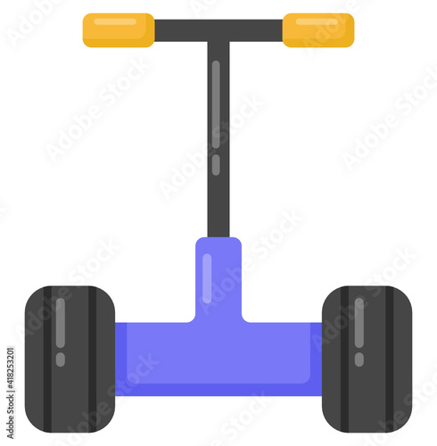 
A self balance scooter icon, editable vector 

