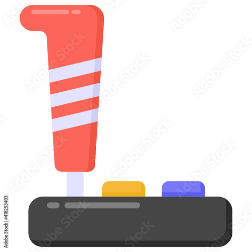 
Control column in flat style icon, editable vector 

