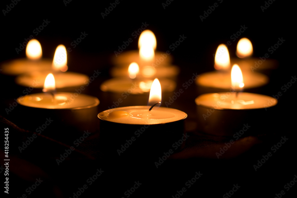 Candles that shine in the dark Candles that shine in the dark