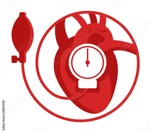 Blood pressure equipment with heart shape
