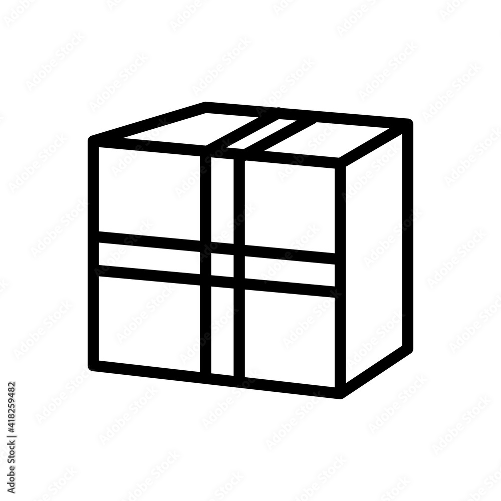 Box, package icon outline style for your design Box, package icon outline style for your design
