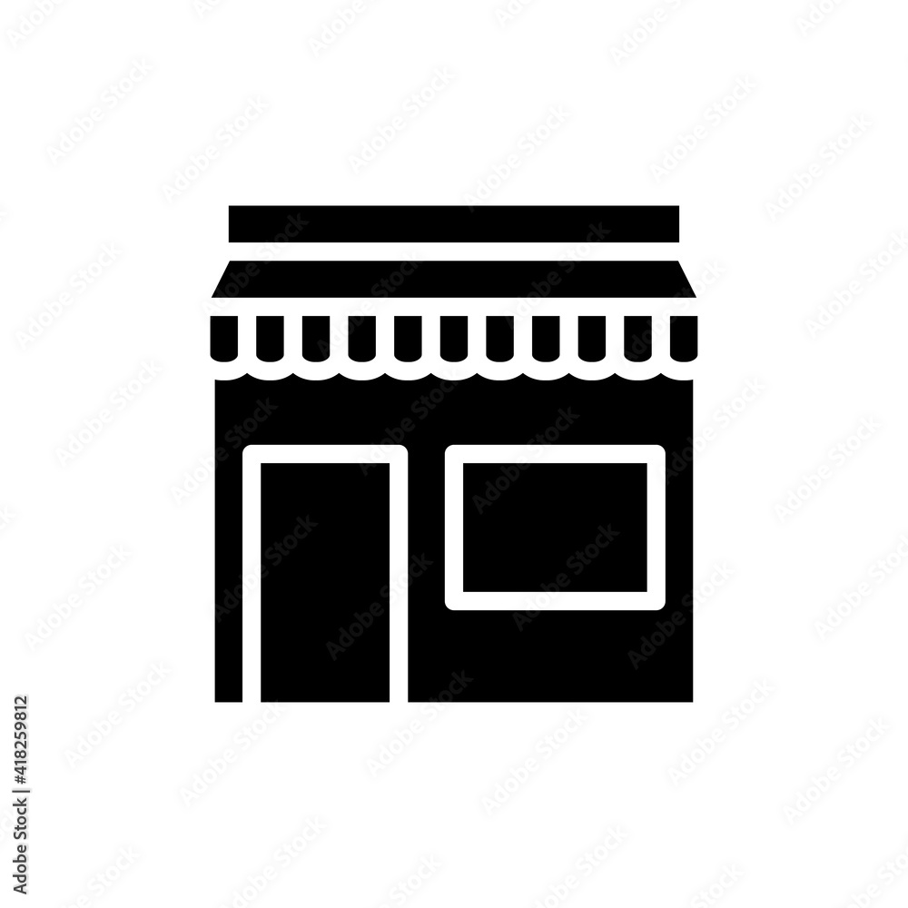 Store icon solid style for your web design, logo, UI. illustration. Store icon solid style for your web design, logo, UI. illustration.