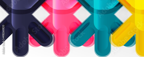 Wallpaper Mural Abstract glossy crosses background for business or technology presentations, internet posters or web brochure covers Torontodigital.ca