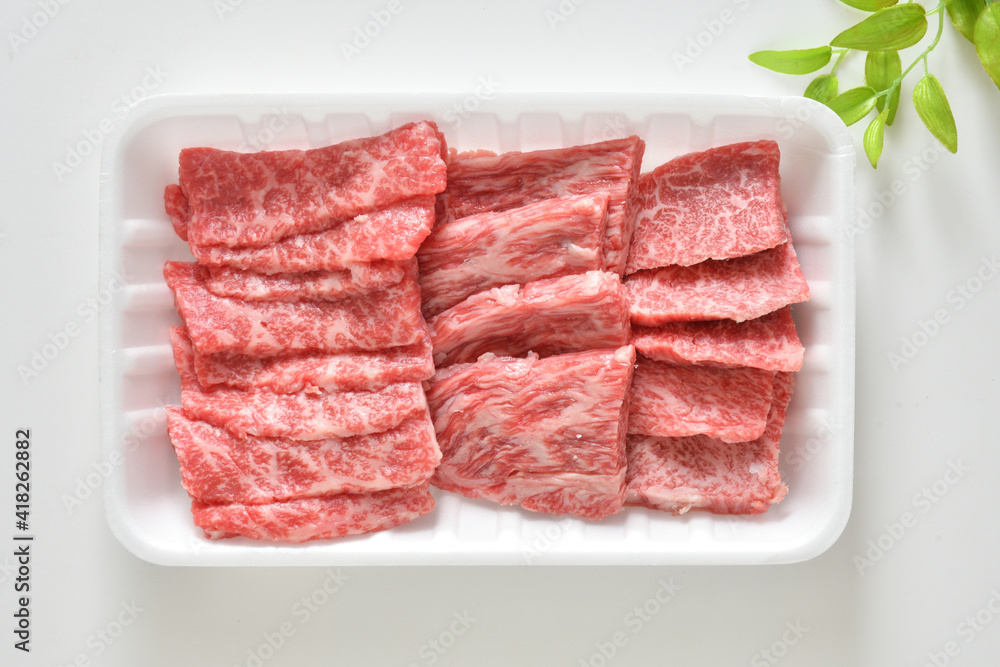 牛肉  カルビ　焼肉用　国産和牛