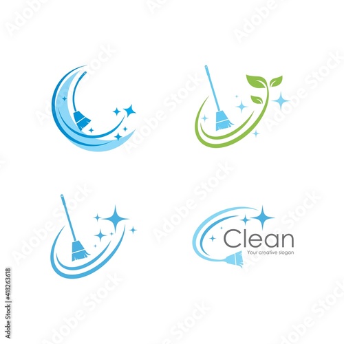 Cleaning logo and symbol
