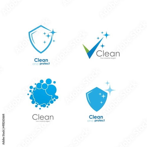 Cleaning logo and symbol