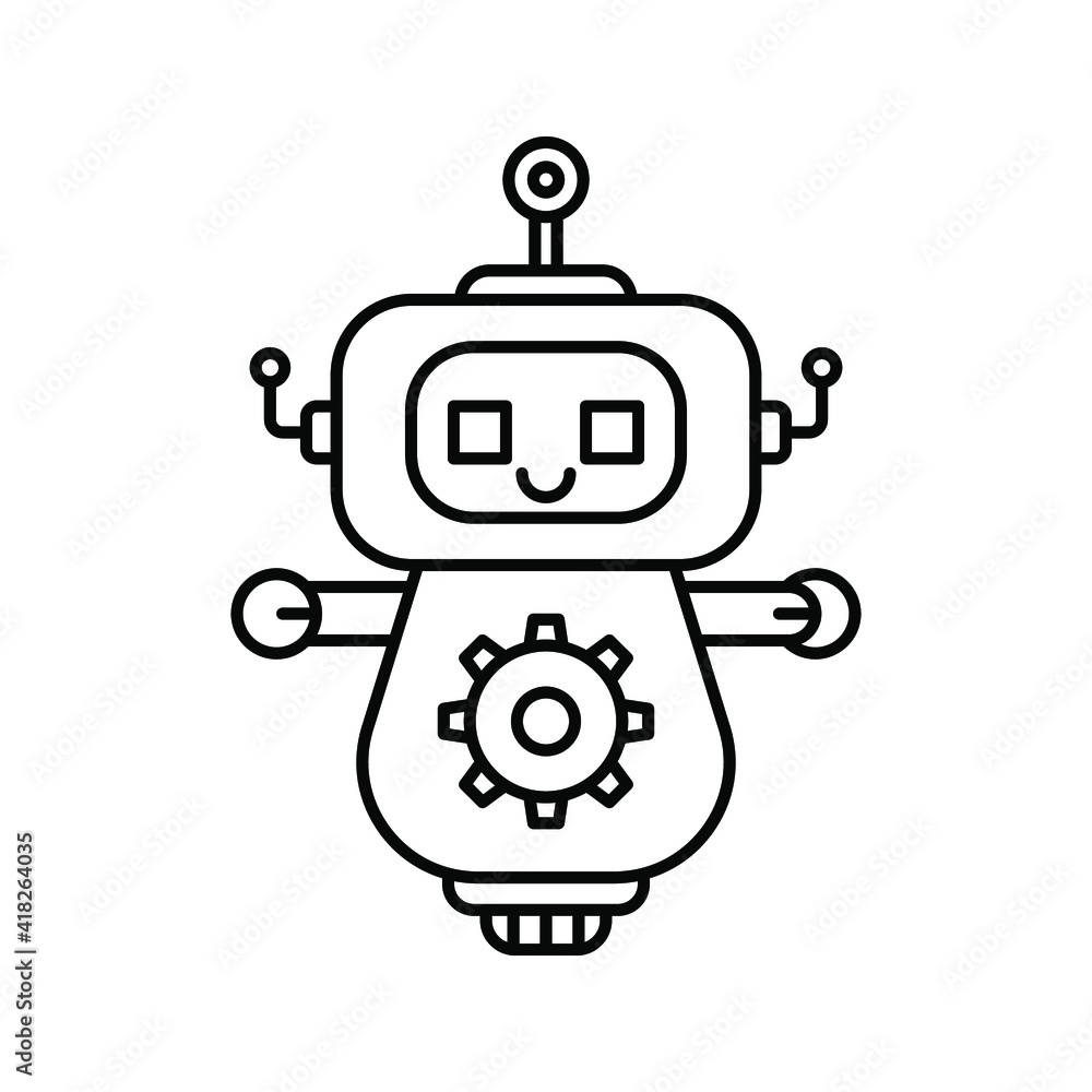 robot icon. bot sign. vector illustration robot icon. bot sign. vector illustration