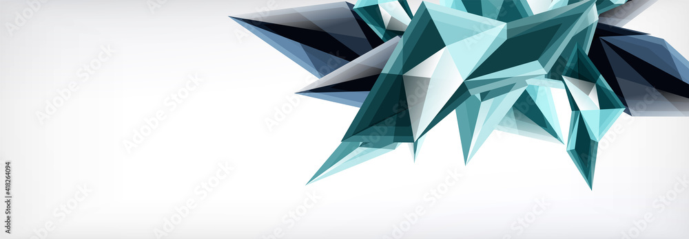 Vector 3d triangles and pyramids abstract background for business or technology presentations, internet posters or web brochure covers Vector 3d triangles and pyramids abstract background for business or technology presentations, internet posters or web brochure covers