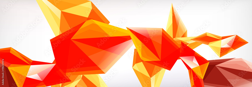 Vector 3d triangles and pyramids abstract background for business or technology presentations, internet posters or web brochure covers Vector 3d triangles and pyramids abstract background for business or technology presentations, internet posters or web brochure covers
