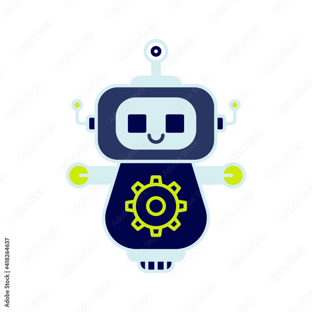 robot icon. bot sign. vector illustration robot icon. bot sign. vector illustration