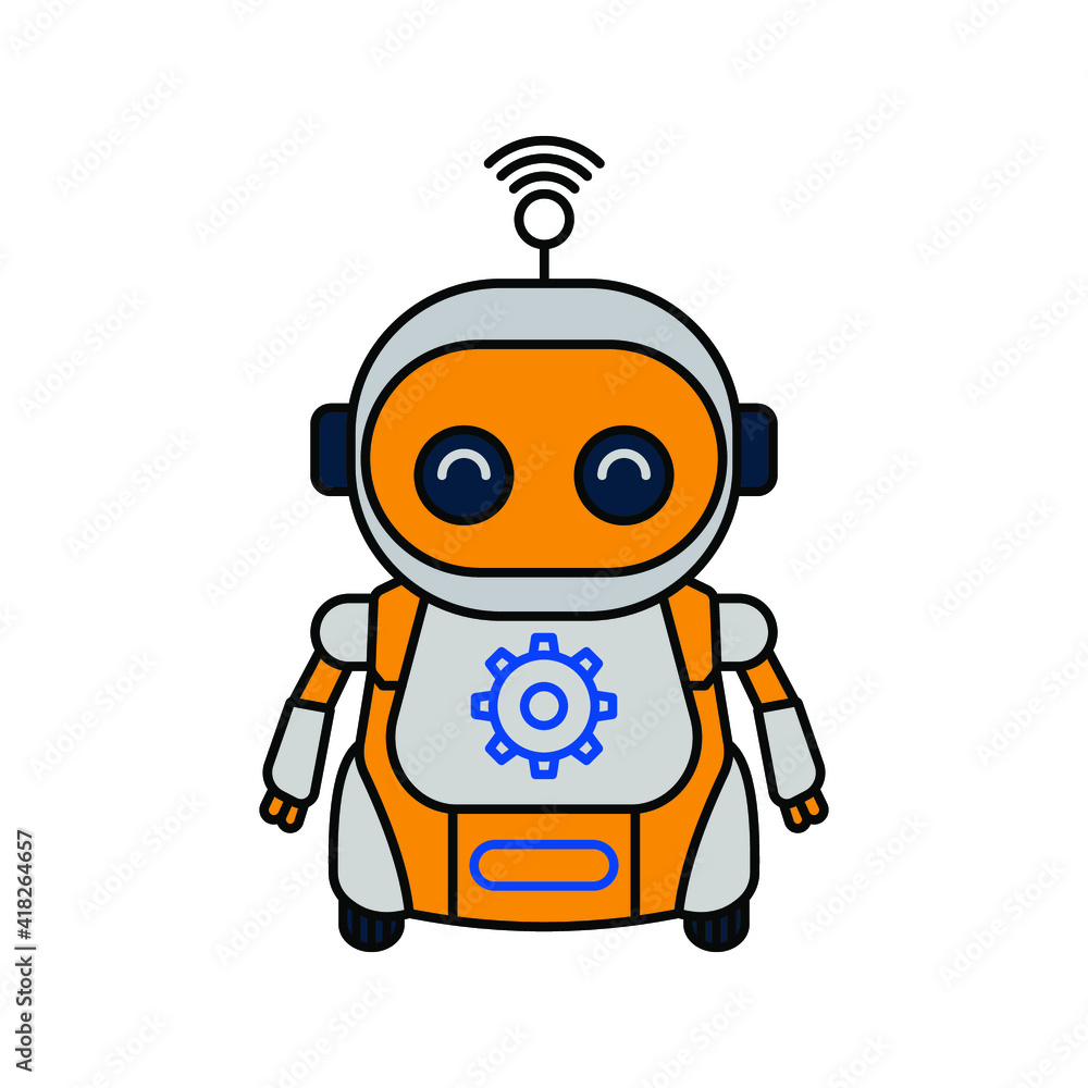 robot icon. bot sign. vector illustration robot icon. bot sign. vector illustration