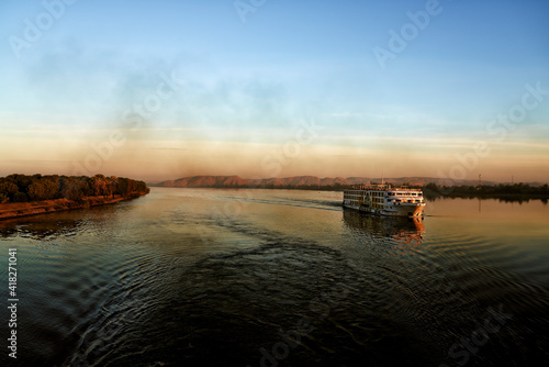Tramonto sul Nilo, Egitto