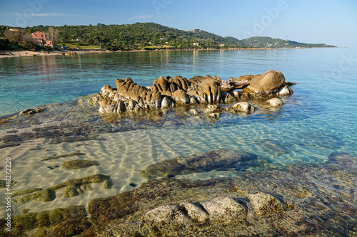 Plage à Portigliolo, Coti-Chiavari en Corse photo