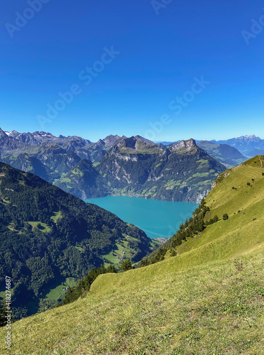 Aussicht vom Fronalpstock auf den Vierwaldstättersee