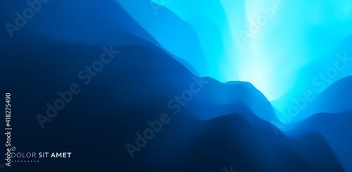 Abstract background with dynamic effect. Trendy gradients. 3D vector Illustration for advertising, marketing or presentation.
