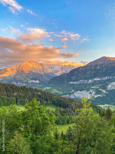 Sonnenuntergang über dem Haslital