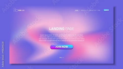 Minimalist landing page background. Website UI design background. Eps 10 vector