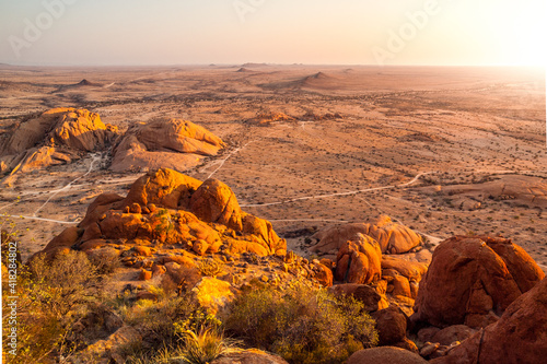 Landscape around Spitzkoppe in Namibia