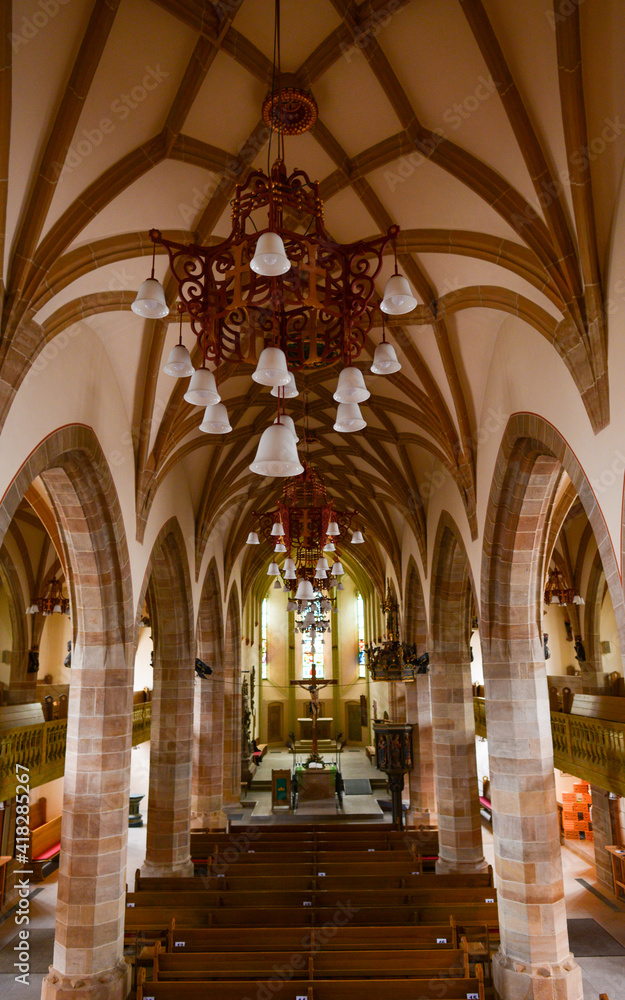 Innenansicht der Stadtkirche (Balingen)
