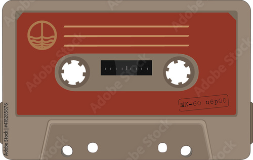 Old soviet audio cassette MK-60 [vector]