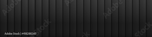 Black abstract background design. Modern vertical line pattern in monochrome colors. Premium stripe texture for banner, business backdrop. Dark vector template
