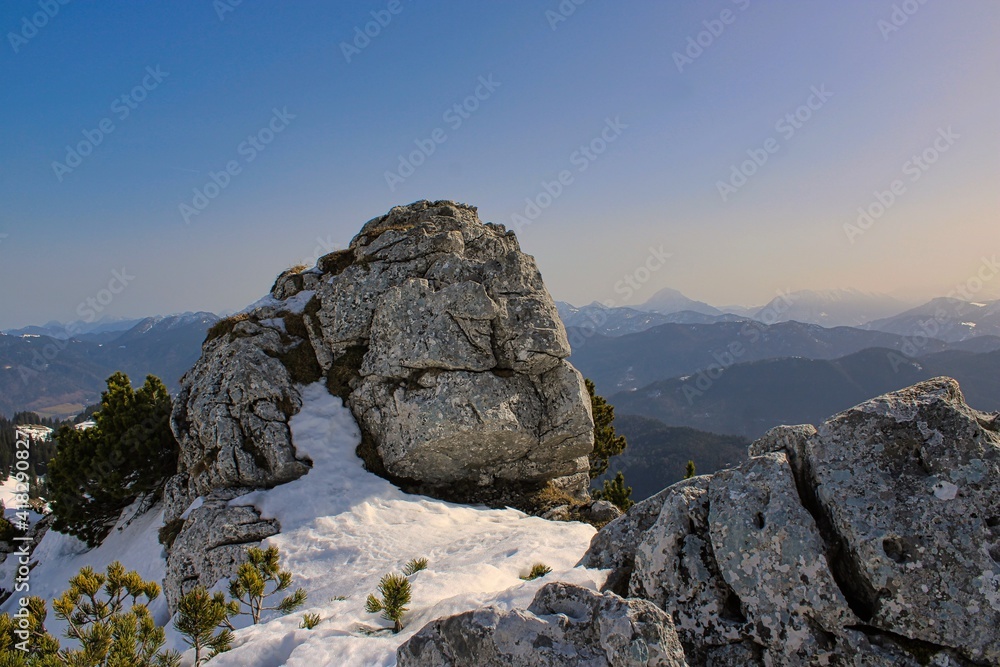 A great view across the alps from the summit of Latschenkopf