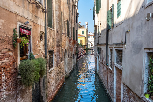 Historic houses over beautiful canals. Venice, Italy © Dmitri