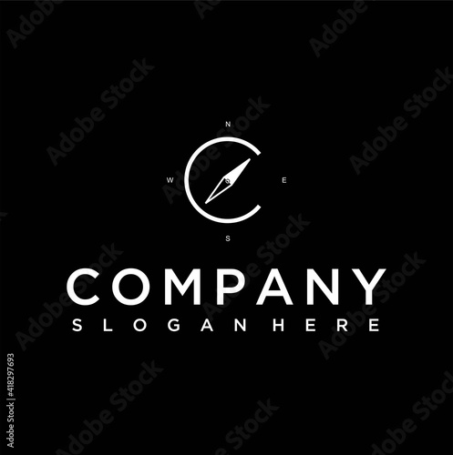  compass  logo design vector image , compas logo symbol , compas logo icon 