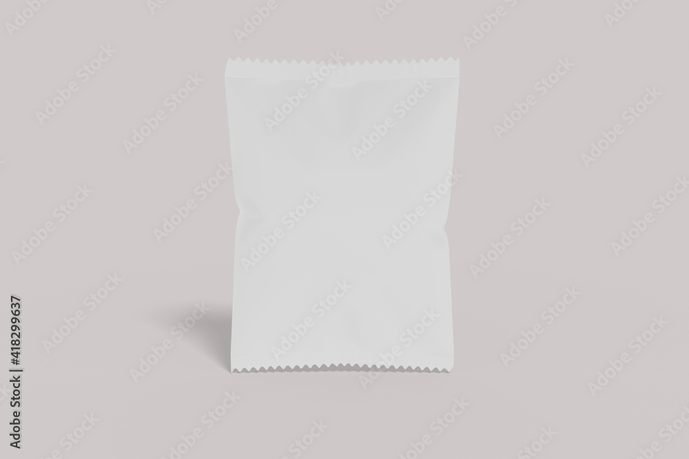 Snack Foil Pack Packaging Mockup Snack Foil Pack Packaging Mockup