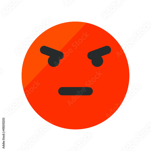 Vector illustration of emotions icon/ emoji on white background. mood icon.
