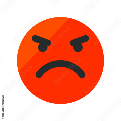 Vector illustration of emotions icon/ emoji on white background. mood icon.