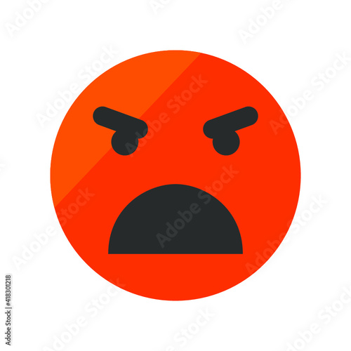 Vector illustration of emotions icon/ emoji on white background. mood icon.