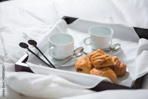 Breakfast in hotel room