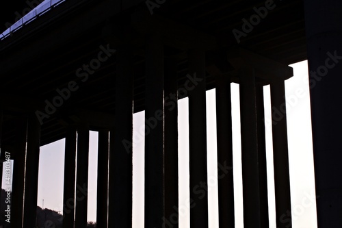 shot of a highway bridge during construction © RafMaster