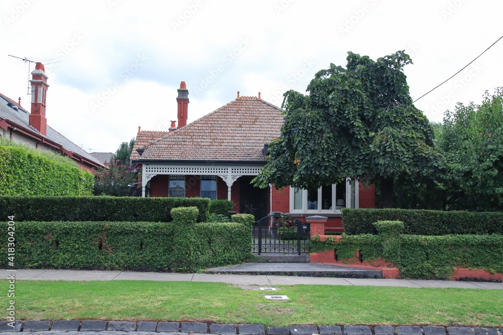 Fototapeta premium Suburban house in Melbourne Victoria Australia