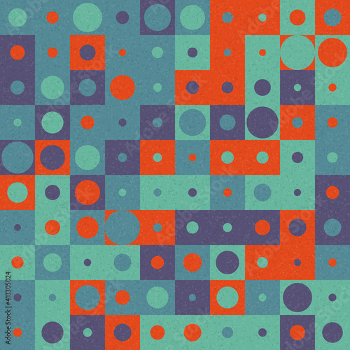 Abstract Geometric Pattern generative computational art illustration