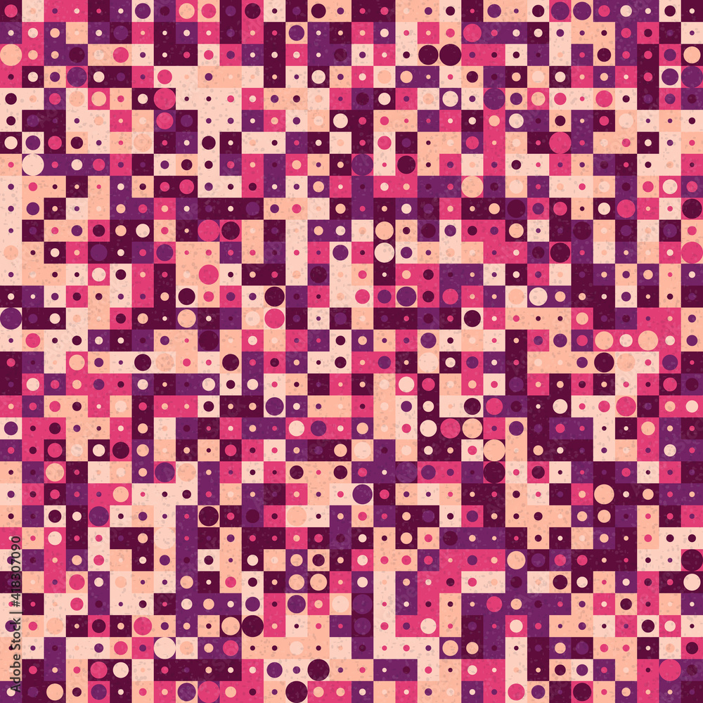 Fototapeta premium Abstract Geometric Pattern generative computational art illustration
