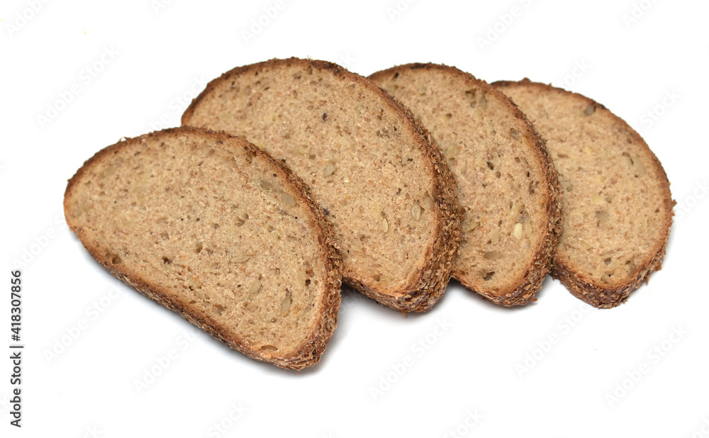 sliced rye bread loaf on a white plate sliced rye bread loaf on a white plate