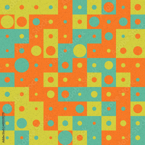 Abstract Geometric Pattern generative computational art illustration