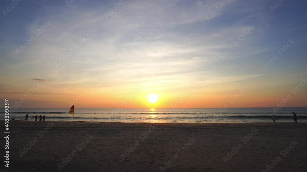 Amazing Light of nature in golden hour beautiful sunset or sunrise sky over sea High quality video for nature background and website design Amazing Light of nature in golden hour beautiful sunset or sunrise sky over sea High quality video for nature background and website design