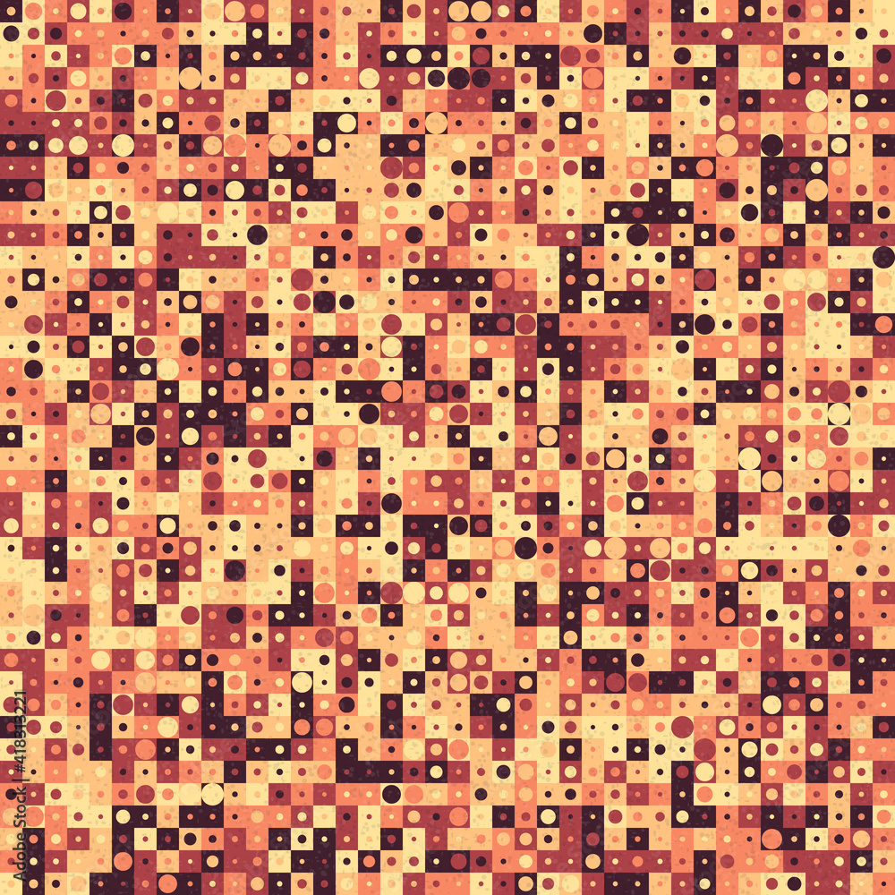 Fototapeta premium Abstract Geometric Pattern generative computational art illustration