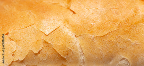 Fotografija Fresh crusty bread as background.