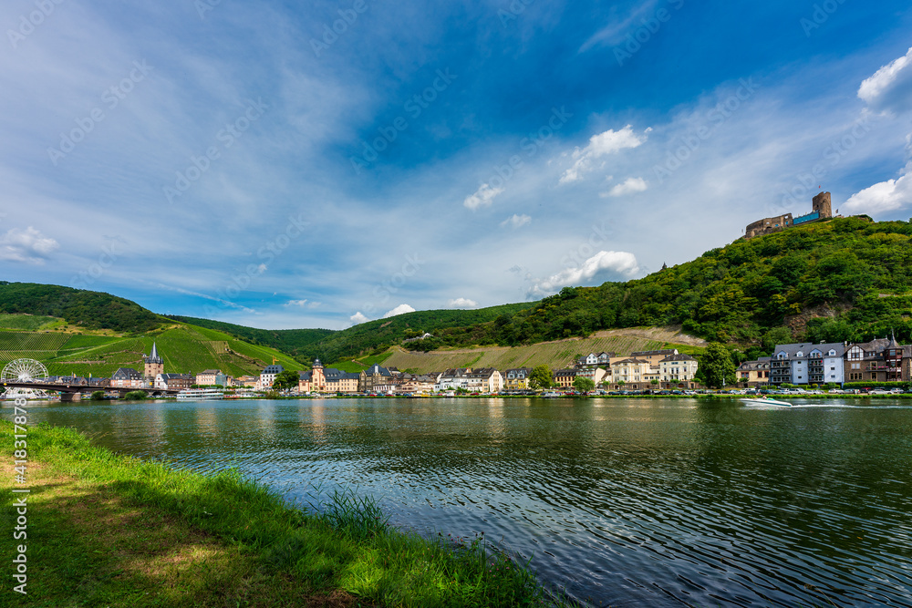 Landshut Castle is located above the old town of Bernkastel-Kues, Germany. Landshut Castle is located above the old town of Bernkastel-Kues, Germany.