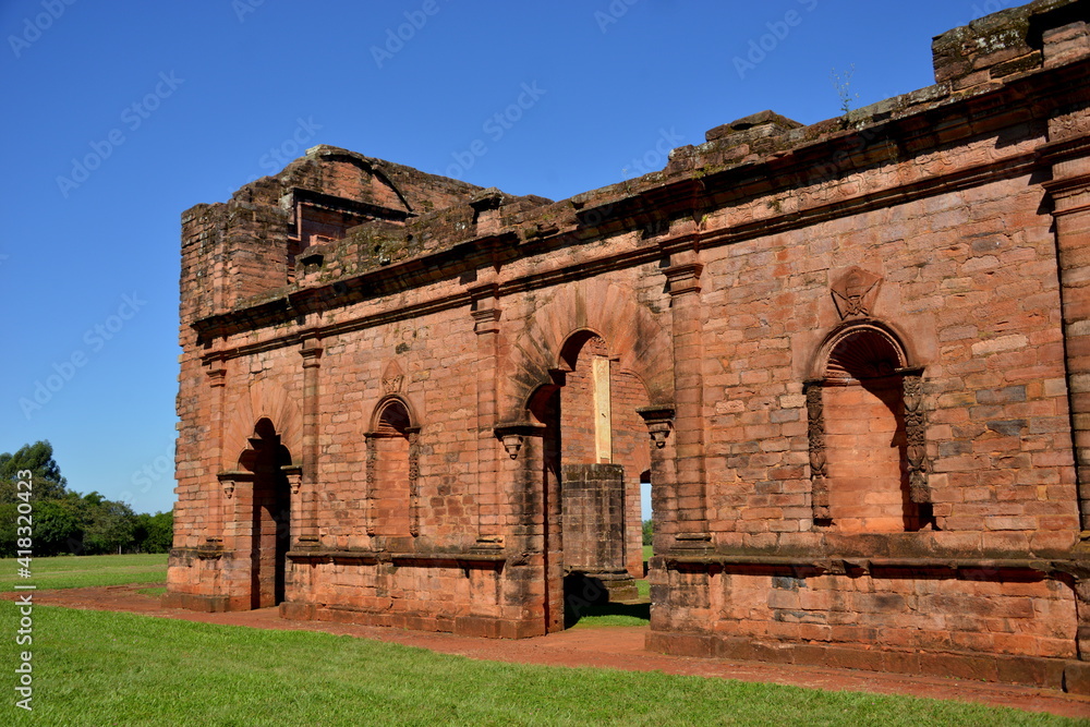 PARAGUAY ASUNCION- Jesús de Tavaranguesi found in the Department of Itapúa, Paraguay, is a religious mission still preserved founded by Jesuit missionaries during the colonization