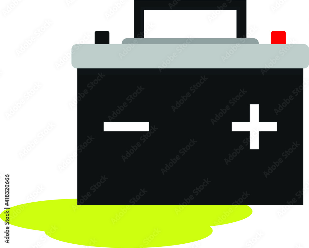 Defective battery. Battery problems. Car battery. Defective battery. Battery problems. Car battery.